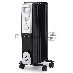 Радиатор масляный Vitek VT-1717 черный, монолитный, 15 м², 1500 Вт, термостат