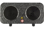 Плита настольная электрическая Homestar HS-1104 серый, 2 кВт, ТЭН, конфорки - 2, эмаль, поворотные переключатели, вид 4