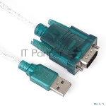 Кабель AM/Com port 9pin 1.2м VCOM адаптер USB -> RS232, DE9P (добавляет в систему новый COM порт), VUS7050, вид 6