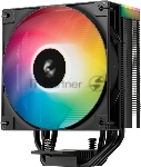 Кулер для процессора DEEPCOOL AG400 BK ARGb V2 черный 120мм алюминий+медь 2100rpm 31.6db 4-pin 220W 154мм