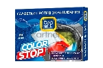 Салфетки COLOR STOP против окрашивания (20 шт. в упаковке). Специальный материал салфеток COLOR STOP предотвращает окрашивание белья при стирке и сохраняет первоначальный цвет тканей. Салфетки COLOR STOP предназначены для стирки одежды и белья при любых температурах и программах в автоматических стиральных машинах.