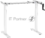 Подстолье Cactus CS-MDF-WT белый черный каркас белый 133x118x60см