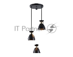 Светильник Ambrella light TR8470/3 BK/FGD черный/золото E27/3 max 60W D340*1000