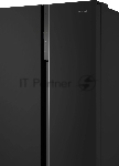 Холодильник Weissgauff WSBS 500 Inverter NoFrost Black двухкамерный 270/180л морозилка слева, No Frost, Side by Side, вид 34