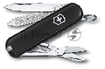 Нож перочинный Victorinox Classic Dark Illusion (0.6223.3G) 58мм 7 функций черный карт.коробка