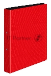 Папка на 2-х кольцах Бюрократ DeLuxe DL0740/2RED A4 пластик 0.7мм кор.32мм красный