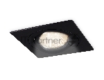Встраиваемый поворотный точечный светильник Ambrella light TN102622 BK черный GU5.3 92*92*28