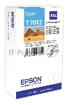 Картридж струйный Epson T70124010 голубой (3400 стр.) для WorkForce WP-4015DN WP-4015, WP-4025DW WP-4025, WP-4095DN WP-4095, WP-4515DN WP-4515, WP-4525DNF WP-4525, WP-4535DWF WP-4535, WP-4595DNF WP-4595