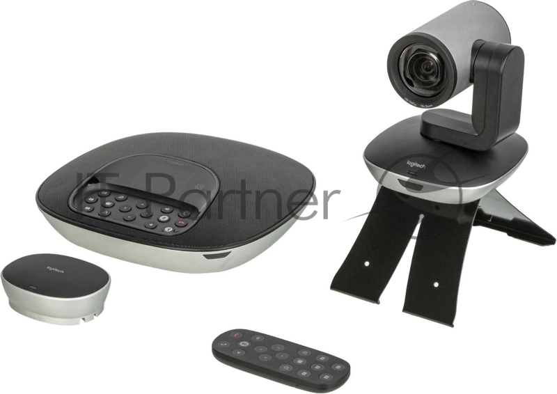 Веб-камера Logitech Group 1920x1080, 30 кадр/с, USB Type-A, микрофон (4 шт, шумоподавление), автоматическая фокусировка, автоосвещение, универсальное крепление, штатив в комплекте