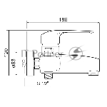 Смеситель для ванны SL50-009E ø40