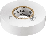Изолента ПВХ Navigator 15 мм (рул.20м) бел. NIT-B15-20/WH