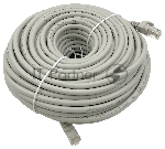 Патч-корд Buro Basic UTP 4 пары cat6 CCA molded 30м серый RJ-45 (m)-RJ-45 (m)