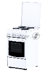 Плита электрическая Flama AE 1409 W белый, конфорок 4 электрических, духовка 50 л, 50 см x 85 см x 60 см