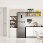 Холодильник Indesit ITS 5180 G серебристый двухкамерный 220/78л морозилка снизу, No Frost, вид 4