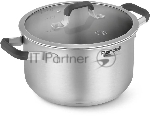 Кастрюля Rondell Stolz RDS-1753, 3.2 л, 20 см, с крышкой, сталь