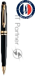 Ручка шариковая Waterman Expert 3 (CWS0951700) Black Laque GT M, синие чернила, подарочная коробка