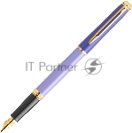 Ручка перьевая Waterman Hemisphere Colour Blocking (2179900) Purple GT сталь нержавеющая/позолота F подар.кор.