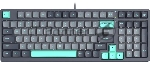 Клавиатура проводная A4Tech Fstyler FS300 механическая черный/серый USB for gamer LED (FS300 PANDA ROCK)