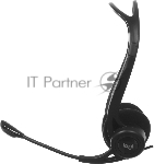 Гарнитура Logitech PC Headset 960 Stereo чёрный, проводная, USB, вид 25