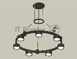 Светильник Ambrella light XR92051500/7 SBK/PBK черный песок/черный полированный GX53 (A9205, C9238, N8113)
