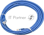 Кабель Патч-корд Lanmaster UTP LAN-PC45/U5E-3.0-BL вилка RJ-45-вилка RJ-45 кат.5е 3м синий LSZH (уп.:1шт)