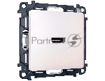 Комплект механизма розетки HDMI 2.0 ALFA Жемчуг 40V/500mA 2.0GHz 5-18Gbit/s QUANT (AP2140, VM222) MA214010