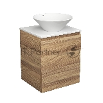 Тумба Bau Dream Blackwood 50 с дверцей, раковина BAU Dream D43