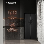 Холодильник Weissgauff WSBS 500 Inverter NoFrost Black двухкамерный 270/180л морозилка слева, No Frost, Side by Side, вид 25