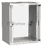 Шкаф монтажный ITK LINEA WE (LWE3-15U64-GF) 15U 600x450мм пер.дв.стекл 50кг серый 400мм 200град. 715мм IP20
