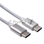 Кабель Rexant Type-C - Type-C 2,4A/1м/PVC/белый