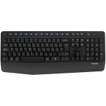 Комплект клавиатура+мышь Logitech MK345 беспроводной, USB, 1000 DPI, чёрный/серый, вид 35