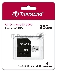 Флеш карта microSD 256Gb Transcend microSDXC Class 10 UHS-I U3, V30, A1, (SD адаптер), TLC