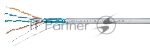 Кабель витая пара экранированная Cabeus FTP-4P-Cat.5e-SOLID-LSZH-GY FTP (F/UTP), cat. 5e, 4 пары (24 AWG), одножильный, серый, экран - фольга, LSZH, нг(А)-HF, (305 м)