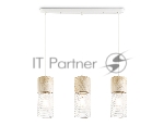 Светильник Ambrella light TR8499/3 WH/WD белый/дерево E27/3 max 60W 550*100*1000