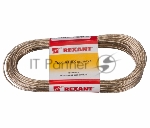 Трос стальной в ПВХ оплетке Rexant d=2,0 мм, прозрачный (моток 20 м)