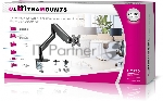 Кронштейн для мониторов Ultramounts UM730 черный 17"-45" макс.16кг крепление к столешнице поворот и наклон