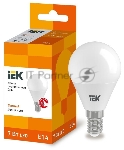 Лампа Iek LLE-G45-7-230-30-E14 светодиодная ECO G45 шар 7Вт 230В 3000К E14 IEK