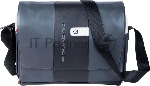 Сумка-мессенджер Piquadro Urban CA6802UB00/GRN с отделением для ноутбука 14" серая/черная натур.кожа
