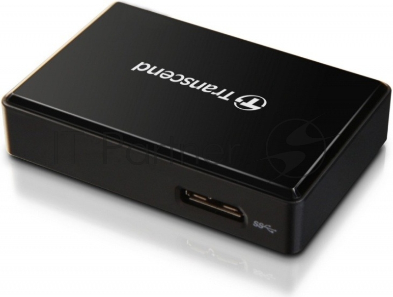 Кард-ридер Transcend RDF8/черный/SDXC,SDHC,microSDXC,microSDHC,CompactFlash,CompactFlash/USB 3.0/пластик