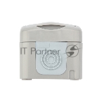 Розетка одноместная Kranz Mini OG IP54, с заземлением, о/у, серая