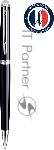 Ручка шариковая Waterman Hemisphere (CWS0920570) Mars Black CT M, синие чернила, подарочная коробка