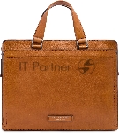 Деловая сумка The Bridge Leone Soft 063026D3/74 с отделением для ноутбука 13" коньячная натур.кожа, вид 4