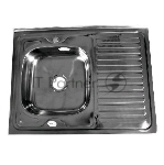 Мойка FABIA 62275L Мойка 80х60 наклад левая 0.6 мм + большой сифон с переливом Мойка FABIA 80х60, накладная, левая, толщина 0,6 мм, глубина 160 мм + большой сифон с переливом