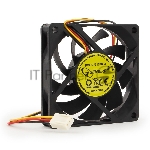 Вентилятор для корпуса Gembird 7779 черный, 70 мм, 4000 об/мин, 37.6 дБ, 3 pin