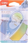 Лента корректирующая Deli E8137 12мx5мм, ассорти, корпус белый, блистер, вид 3