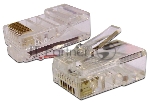 Коннектор LANMASTER RJ45 UTP 8P8C, универсальный, cat.6, 100 шт.