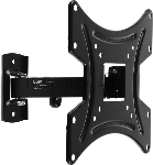 Кронштейн для телевизора Buro FL1S черный, 20"-48" макс. 15 кг, настенный, поворотно-выдвижной и наклонный