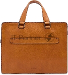 Деловая сумка The Bridge Leone Soft 063026D3/74 с отделением для ноутбука 13" коньячная натур.кожа, вид 2