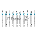 Бита Gross PH2х70мм, сталь S2, шестигр., 10 шт.