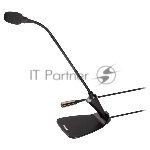 Кардиоидный конденсаторый микрофон SHURE CVG12D-B/C на гусиной шее 30,5 см с настольной базой